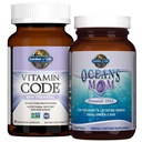 Garten des Lebens Pränatal Multi + DHA Bundle: Vitamin Code Raw Prenatal Multivitamin mit Folate, 90 Vegetarische Kapseln Plus Ozeane Mom DHA Einmal täglich, 350mg DHA Fischöl, 30 Erdbeer Softgels
