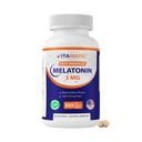 Mélatonine vitamatique 3mg Comprimés de légumes, non-OGM, sans gluten. Comprimés