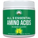 Alle 9 essentiellen Aminosäuren Pulver. Pre + Während + Post Workout mit EAAs + BCAAs für Energie, Muskelwachstum und Erholung. Nicht-GMO BCAA und EAA Pulver für Männer + Frauen. 3. Partei getestet. Erdbeeren