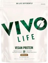VIVO Poudre de protéines végétales - 0,7 oz de protéines végétales par scoop, 30 portions (33,8 oz) (chocolat noir)