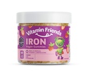 Vitamin Friends - Vegan Multivitamin & Eisen für Kinder - Daily Nutritional Support Gummis w/Ferrous Fumarate B-Complex, Vitamin C, Zink, Biotin - Body Function & Anemia - Erdbeere, (60 Day Supply)