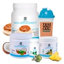 Ja Sie können! Detox Plus Kit (Meal Ersatz Dulce de Leche, Aloe Vera Ananas) - Komplette Meal Ersatzpulver, Hochenergie-Scheibe Booster, Aloe Vera Detox Supplement, Health Transformation
