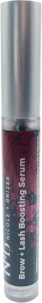 Nicole + Brizee Brow & Lash Serum – Natürliche Formel mit Biotin, Squalen, Ubiquinone, Wheat & Soy Amino Acids, Provitamin B5 – unterstützt Thicker, Fuller Lashes und Brows – Made in the USA - 1 Pack