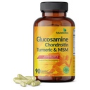Futurebiotics Glucosamine Chondroitin Turmeric & MSM Advanced Joint Formula, unterstützt gesunde Gelenke & Mobilität - Non-GMO, 90 Kapseln