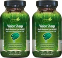 Irwin Naturals Vision Sharp Multi-Nutrient Augengesundheit - 42 Liquid Soft-Gels, Paket von 2 - mit Lutein, Bilberry & Omega-3s - 42 Gesamt Servietten