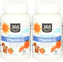 365 von Whole Foods Market, Kids Essentials Kaubares Vitamin C, 90 Count (Pack von 2)