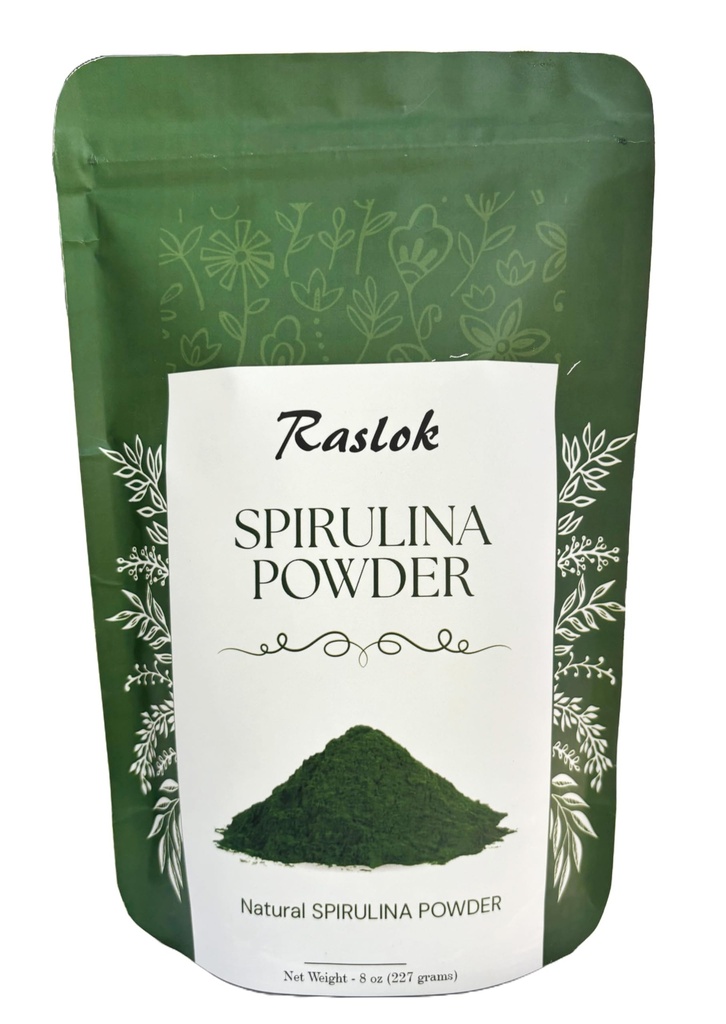 Pure Spirulina Powder (Pure Spiruline Powder) Immunissance et antioxydants Aucun remplissage et non OGM, riche en protéines végétales (8 Oz)