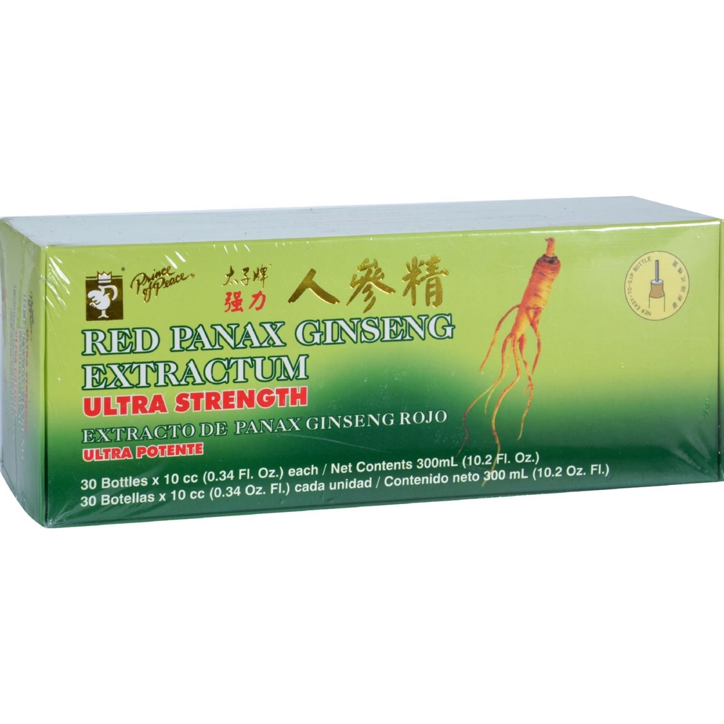 Prince de la Paix Panax Rouge Ginseng Extrant Ultra Force - 30 Viaux