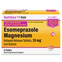 SantéCareAisle Esomeprazole Magnésium Comprimés de libération retardée, 20mg - 42 Compte - Réducteur d'acide, fournit un soulagement des brûlures d'estomac