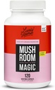LIVELY VITAMIN CO. Mushroom Magic - Chaga - Cordyceps - Lions Mane - Turkey Tail - Reishi - Shiitake - Immune - Energie - Memory - Non-GMO - 120 Vegan Kapseln