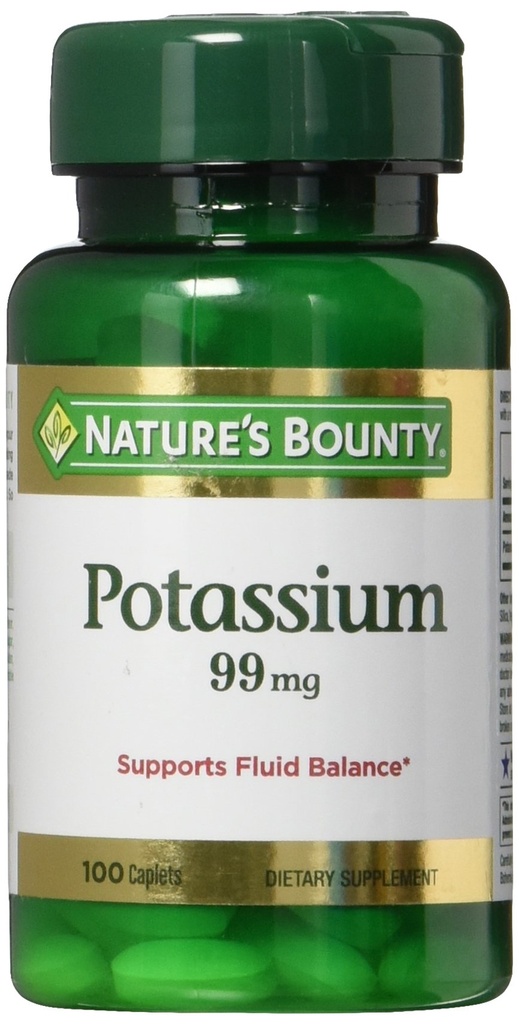 Nature's Bounty Kalium Gluconate 99mg, 100 Caplets