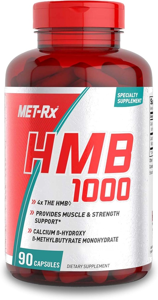 MET-Rx HMB 1000 Diet Supplement Capsules, 90 Count