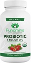 Organic Probiotic Gummies, 5 Billion CFU pro Servierung, 60 Count, Vegan, unterstützt Verdauungs- und Immunabwehr, für Frauen und Kinder; Erdbeeren Flavor