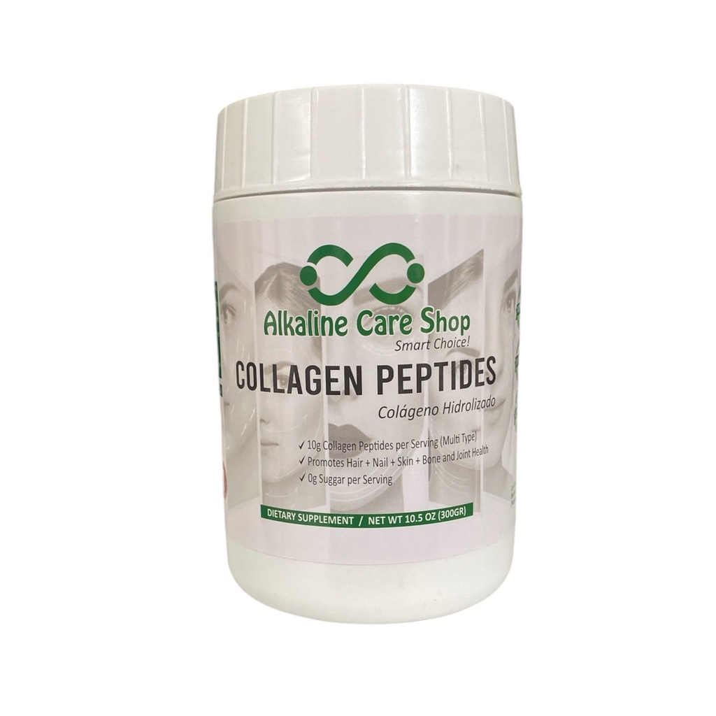 Alkaline Care |Hydrolyzed Collagen Peptides for Women & Men |Multi-Type Unflavored Collagen Powder Protein for Hair, Bones, Skin, Nails & Joints | 10g Collagen Peptides per Serving | 10.5Oz (300g)