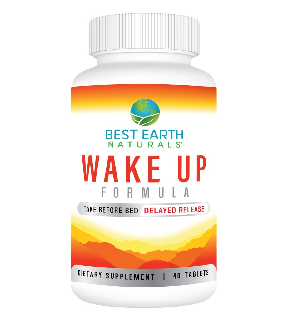 Best Earth Naturals Wake Up Formel, Ergänzung Verzögerung Zeit Energie 40 Zähler