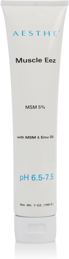 Aesthe Muscle EEZ Joint & Muscle Recovery Gel - Beruhigendes Gel mit 5% MSM & Emu Öl für Wellness - Natürliche botanische Formel mit Aloe Vera - Therapeutisches Gel für Muskeln, Gelenke, Strains - 7 oz