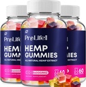 Prolife Hanfgummis - mit Hanf Seed Extract Pro Life Labs Tinnitus Kräuterergänzung, Gesundheit und Wellness Support (3 Pack - 180 Gummis)