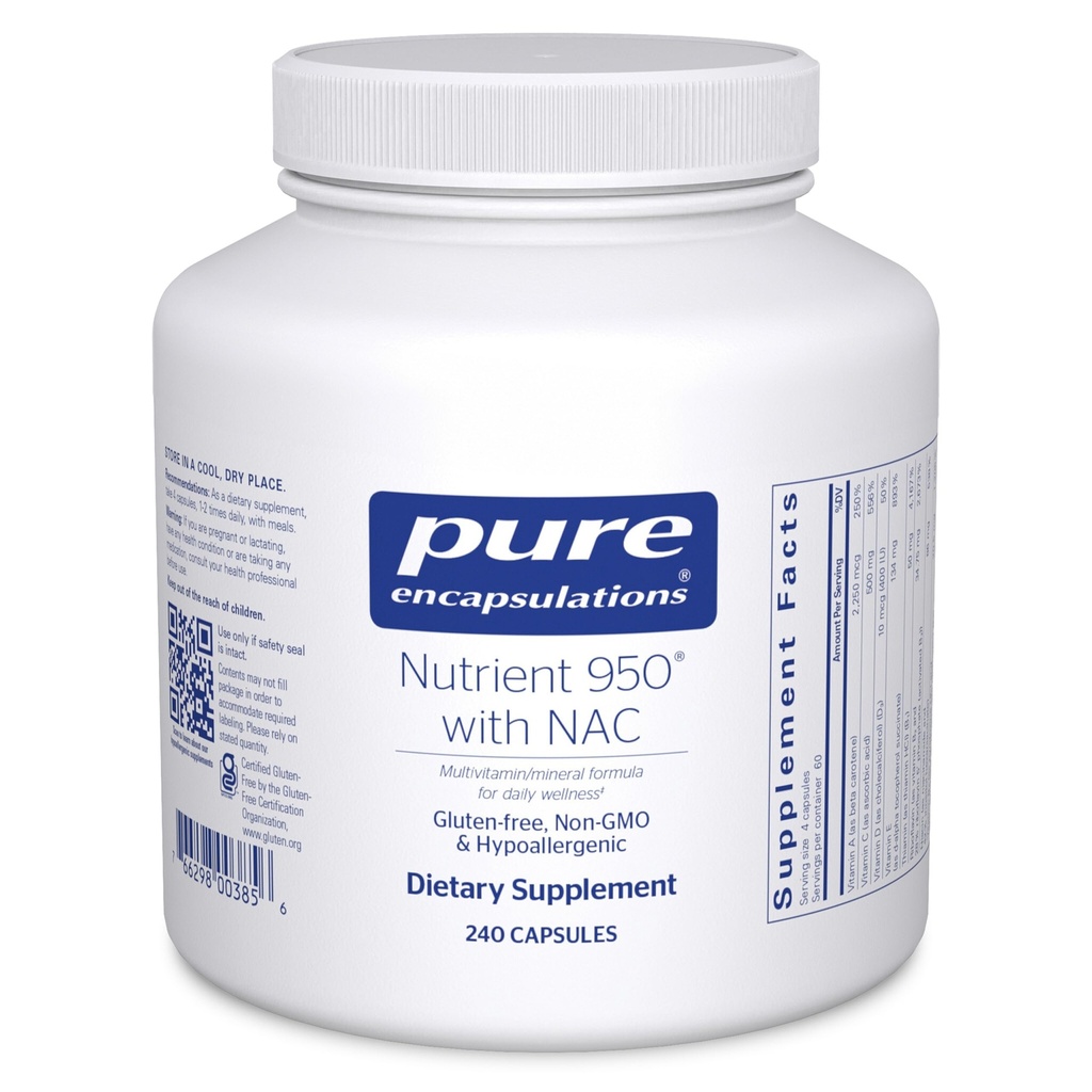 Encapsulations pures Nutrient 950 avec NAC.