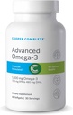 Cooper Complete - Advanced Omega 3 - Fish Oil Supplement, Concentrated EPA + DHA Omega-3 Fettsäuren 1400 mg - 60 Softgels pro Flasche. Pack von 3