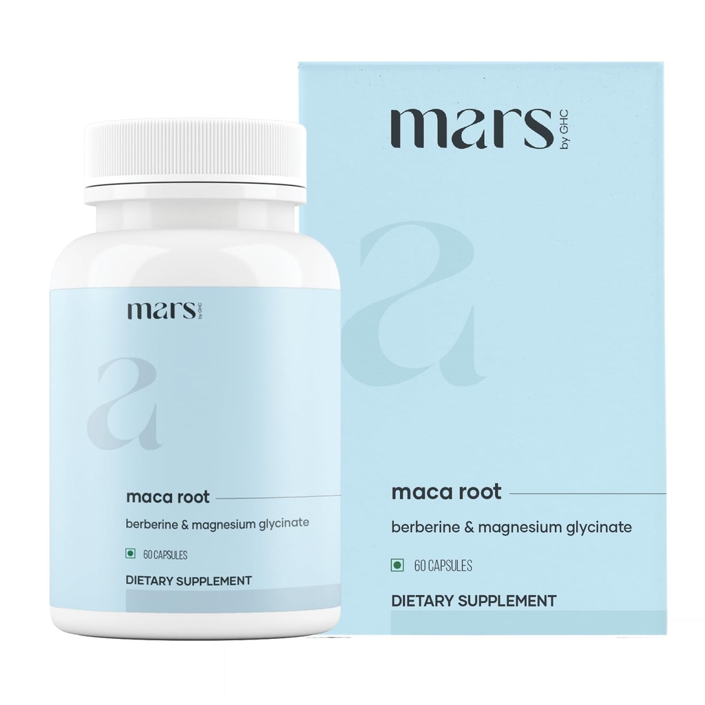 mars par GHC Maca Root Capsules avec Ginseng, Magnésium et Berberine.