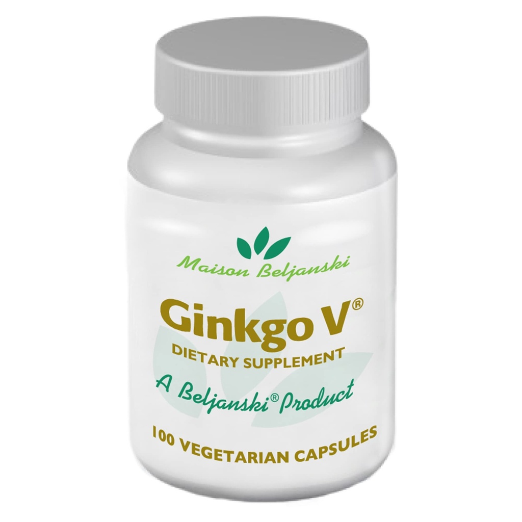Produits Beljanski® - Supplément alimentaire Ginkgo V® - Extrait de Ginkgo Biloba - 100 capsules