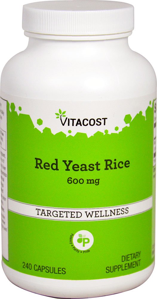 Vitacost Red Yeast Rice - 600 mg - 240 Kapseln