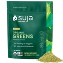 Suja Organic Greens Powder Probiotic Blend, Spirulina, Daily Superfood Drink oder Smoothie Mix für Immununterstützung, Verdauung, & Energie, Vegan, Glutenfrei, Non GMO, 30 Portionen