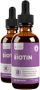 Rejuvica Health Active Biotin - Advanced Liquid Biotin Supplement - 5000mcg Support Hair Skin & Nails