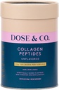DOSE & CO. Pure Collagen Peptides for Hair, Skin & Nails, Unflavored - 10oz Powder Supplement