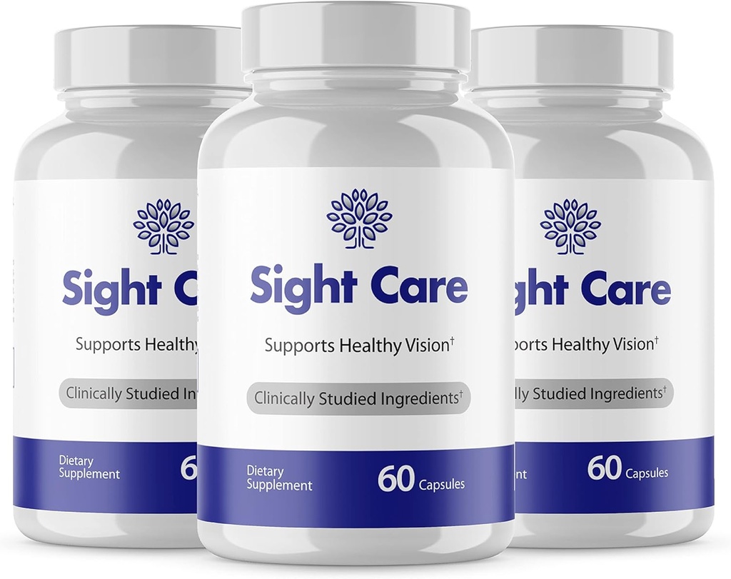 (Official 3 Pack) Sight Care Capsules - SightCare Capsules for Healthy Vision Support Supplement Advanced Healthy Ingredients Pro Supplements Pillen Pastilla Sight Care Pills 3 Monate Versorgung (180 Caps)