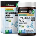 BIO KRAUTER Hyaluronsäure-Gummien w/Vitamin C - 250 mg - 60 Vegan Chews - Hyaluronsäure-Ergänzungen - Pectin-Based