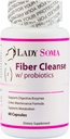 Lady Soma Fiber Cleanse für Frauen mit Probiotics, 60 Kapseln