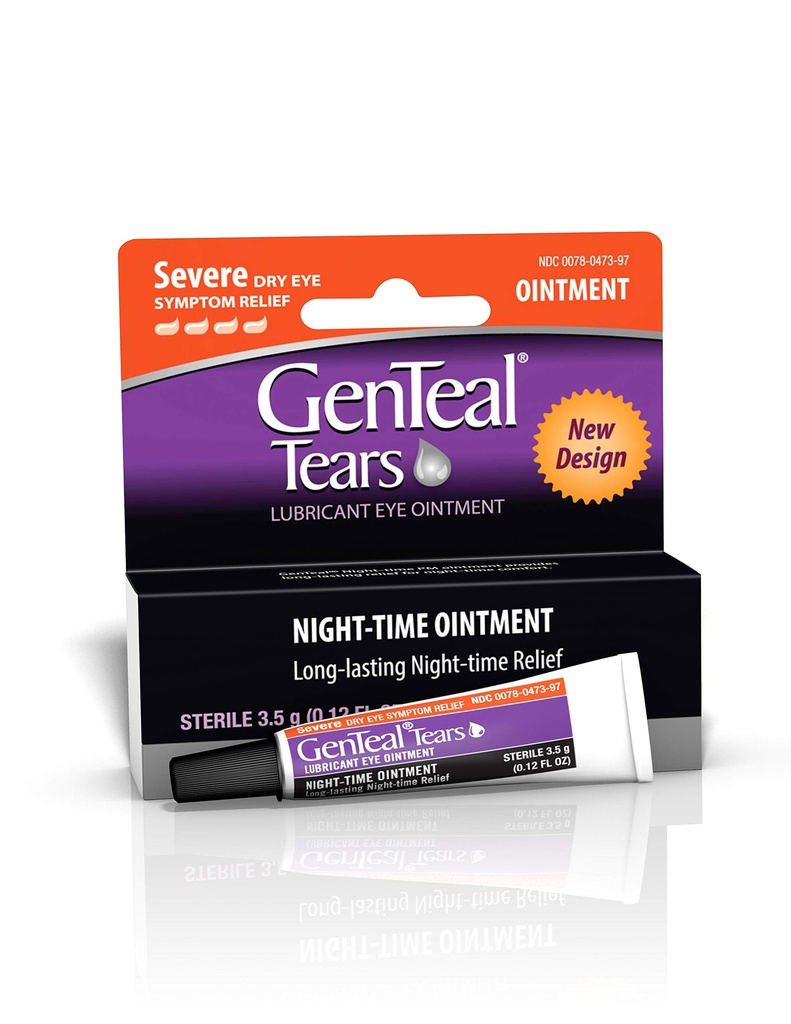 Larmes gentielles Onguent de nuit 3,5g Effacer 0,12 Fl Oz