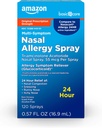 Soins de base 24 heures Allergie Spray nasal, Triamcinolone Acétonide 55 mcg par vaporisateur, Allergie Médecine, Non-Plongée, 0,57 fl oz (paquet de 1)