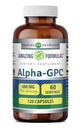 Formules étonnantes Alpha supplément de GPC de 600 Mg par service de 120 capsules de 120 capsules de 100 mg sans gluten Fabriqué aux États-Unis