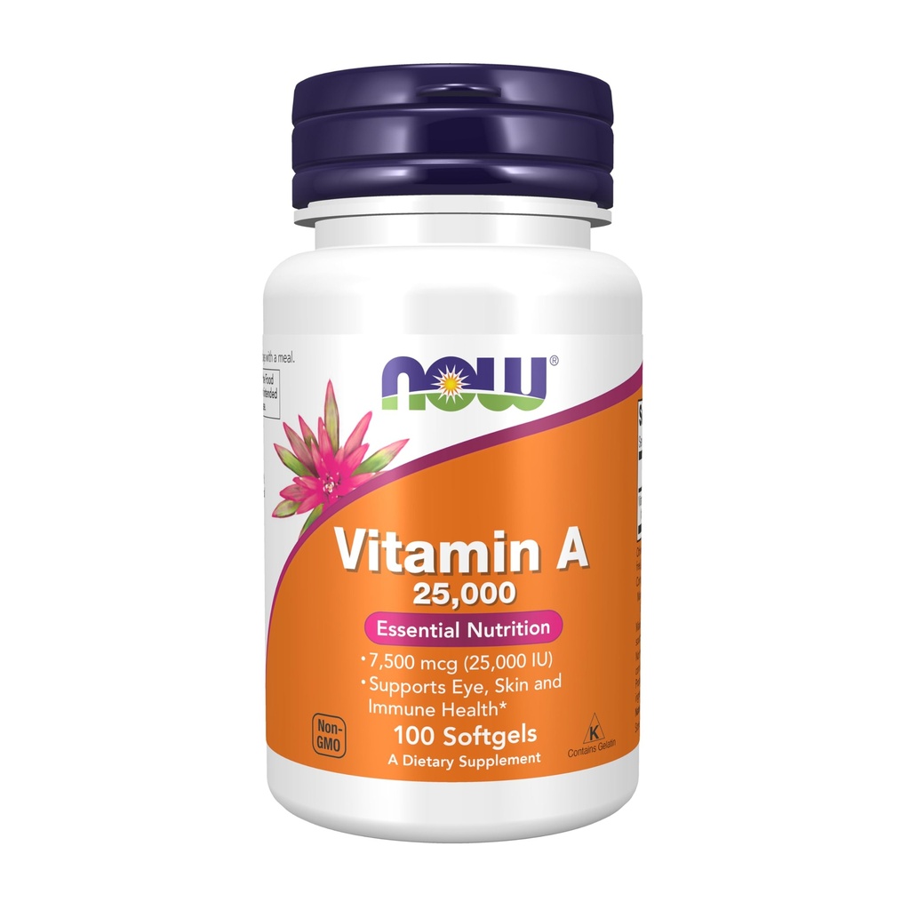JETZT Ergänzungen, Vitamin A (Fish Liver Oil) 25.000 IU, Essential Nutrition, 100 Softgels