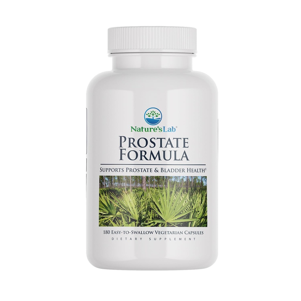 Nature's Lab Prostate Formula - Soutient la santé de la prostate et de la vésicule - 180 capsules