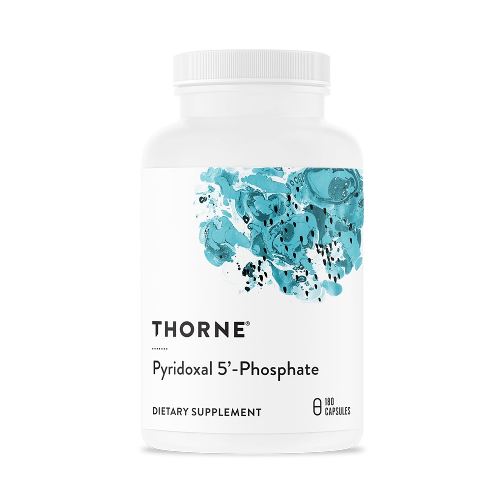 THORNE - Pyridoxal 5'-Phosphate - Bioaktives Vitamin B6 (Pyridoxin) Ergänzung zur Energieerzeugung und Neurotransmittersynthese* - 180 Kapseln