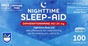 Rite Aid Nacht Schlafhilfe Diphenhydramin HCI 25 mg, 100 Mini Caplets | Non-Habit Forming Schlafergänzung | Beste Schlafhilfe für Schlaflosigkeit | Schlaflosigkeit Relief und Angst Entlastung Gegenstände natürliche Schlafhilfe