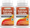 Best Naturals Calcium Citrat mit Vitamin D-3 240 Tabletten (240 Zähler (Pack von 2))
