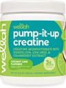 Wellah Creatine für Damen (50 Servierungen, Kokosnuss-Lim) - Kreatin Monohydrat mit Dandelion & Cranberry Extract