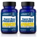 SUPER BETA PROSTATE Advanced – Förderung von Schlaf, Unterstützung Blasenentleerung. Prostata-Unterstützung für Männer Gesundheit mit Beta Sitosterol, nicht Saw Palmetto. (120 Caplets, 2-Pack)