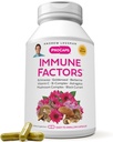 ANDREW LESSMAN Immune Factors 360 Capsules - Echinacea, Goldenseal, Vitamin C, Astragalus, Berberine, Mushroom Blend, Black Currant. Supports and Promotes Immune System and Natural Defenses