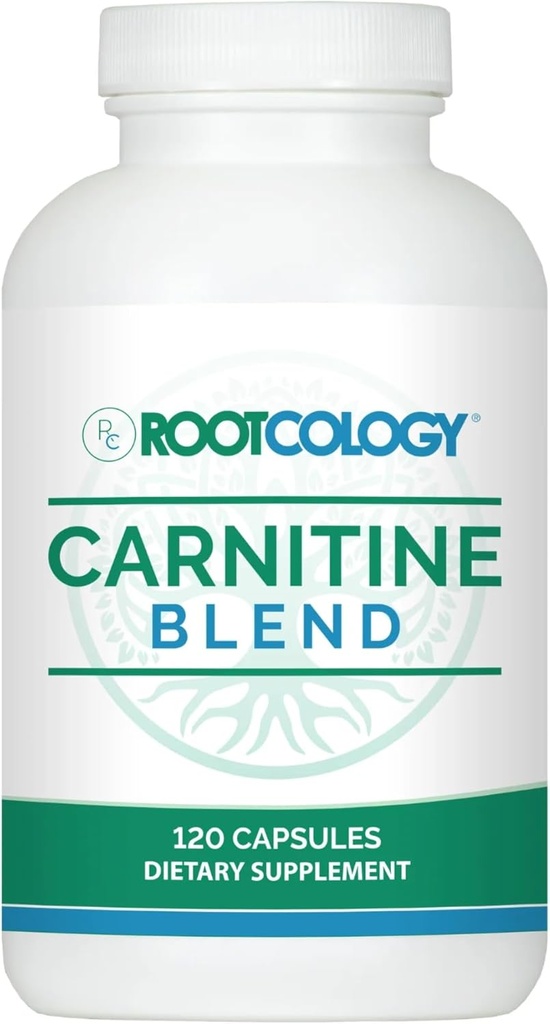 Rootkologie von Dr. Izabella Wentz | Carnitin Blend | L-Carnitin & Acetyl-L-Carnitin Formel | Ideal für Vegetarier | 120 Kapseln