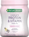 Bounty Optimal Solutions naturelles Poudre de protéines avec vitamine C
