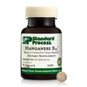 Standard Process Manganese B12 - unterstützt Knochen & Connective Tissue Health - Hemoglobin Formation Support - Glutenfrei, Non-Dairy & Non-Soy - 90 Tabletten (90 Servietten)