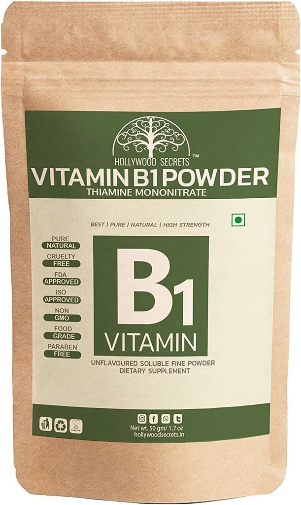 Vitamine B1 Poudre de mononitrate de thiamine 50gm