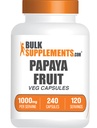 BulkSupplements.com Papaya Obst Extrakt Kapseln - von Carica Papaya, Kräuterergänzung - Glutenfrei, 1000mg, 2 Kapseln pro Servierung, 240 Count (Pack von 1)