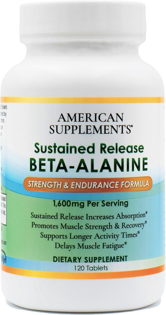 Sustained Release Beta-Alanine-Strength & Endurance Formula-1,600 mg 120 Tablet