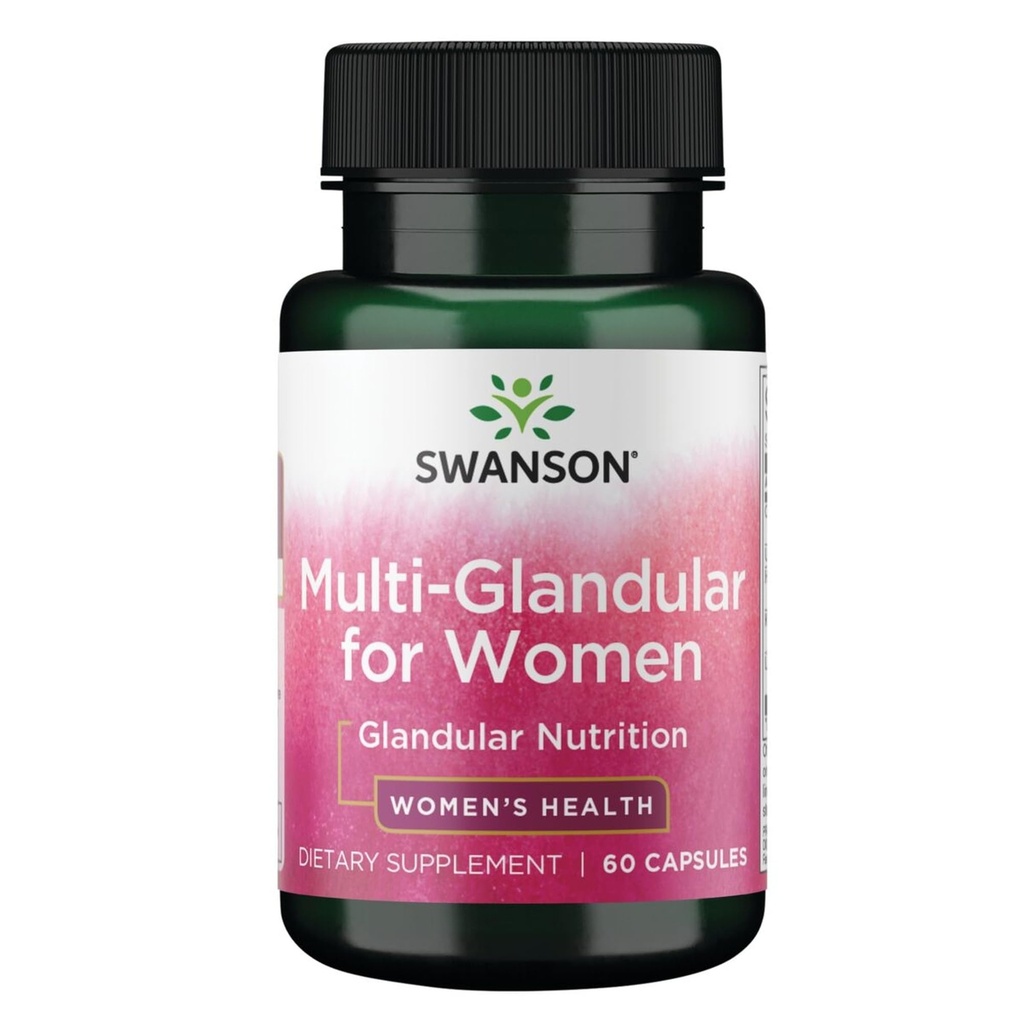 Swanson Multi-GLANDULAR pour les femmes 60 Cap